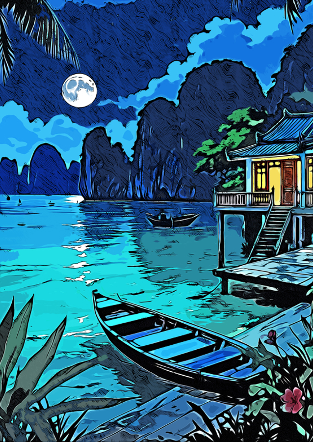 Skønhed Måne og Tropisk Strand