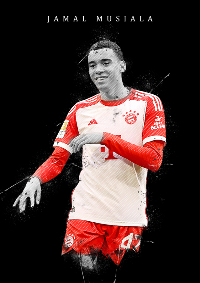 Jamal Musiala Straßenkunst