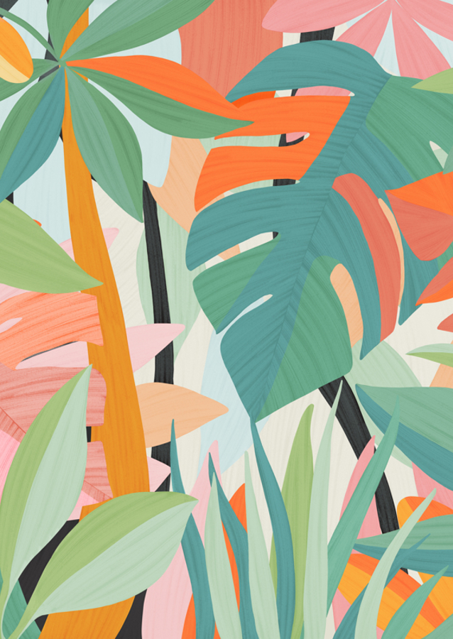 Tropical leaves