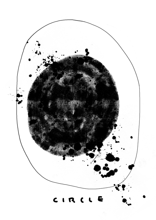 großer schwarzer Kreis