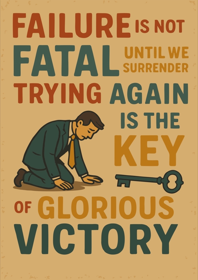 Scheitern beugt dich, nicht bricht 