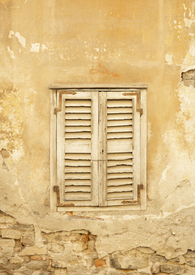 Staré okenice v Itálii