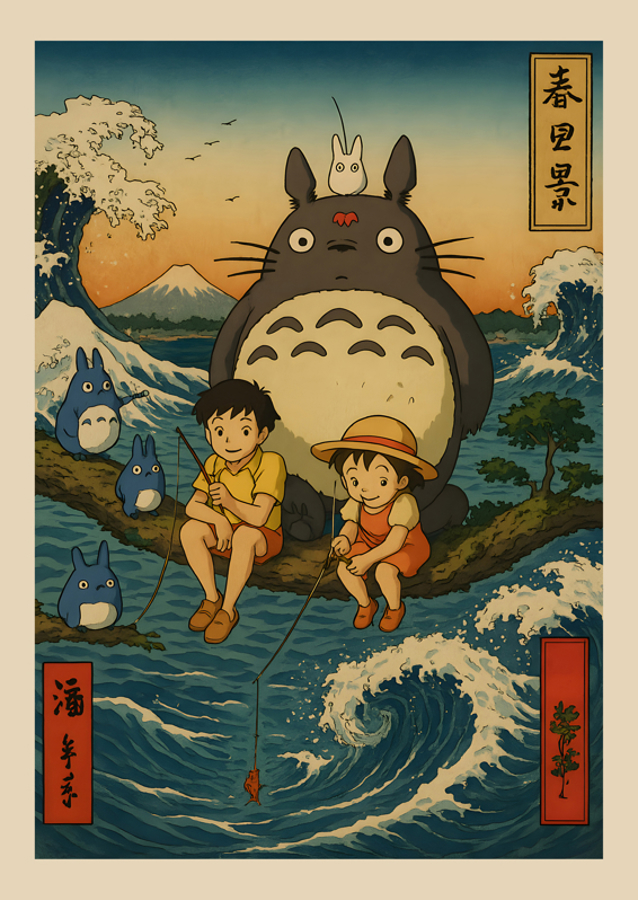 Meu vizinho Totoro Japão Arte 
