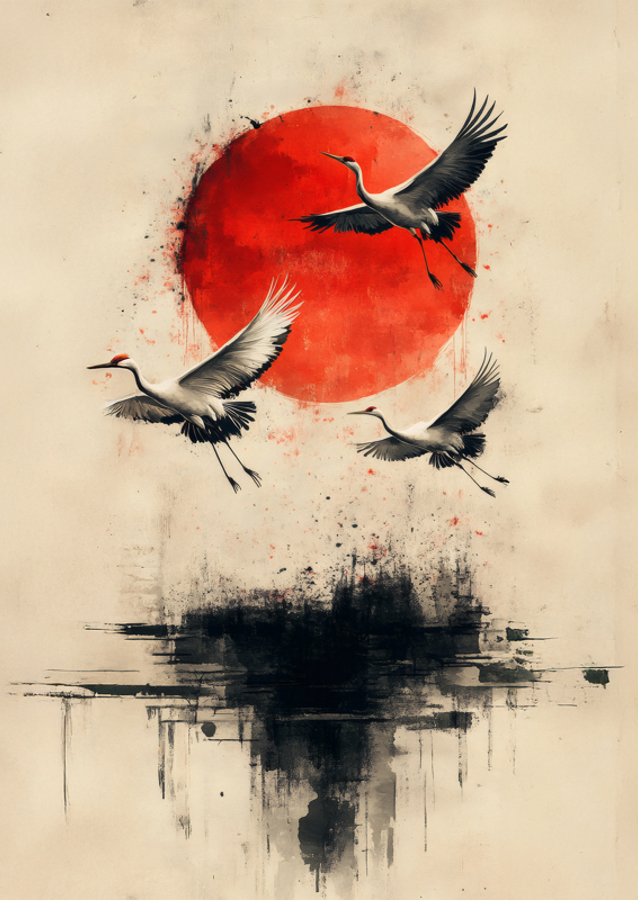 Traner ved solopgang