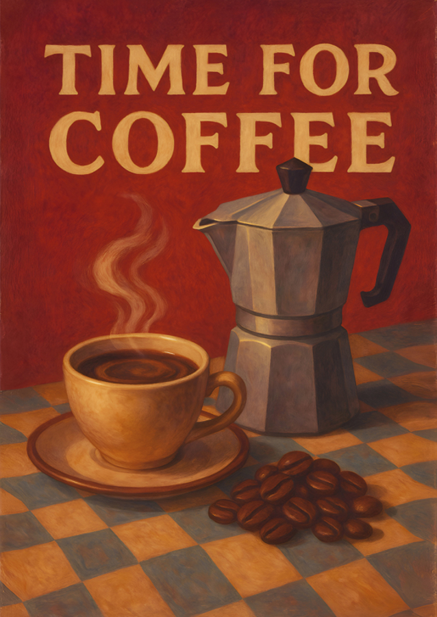 Time for Coffee painting