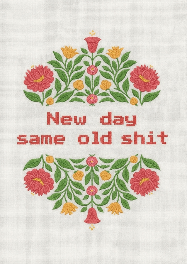 Nuovo giorno stessa vecchia merda