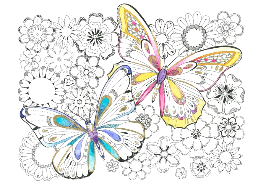 Butterflies Delicate Tints