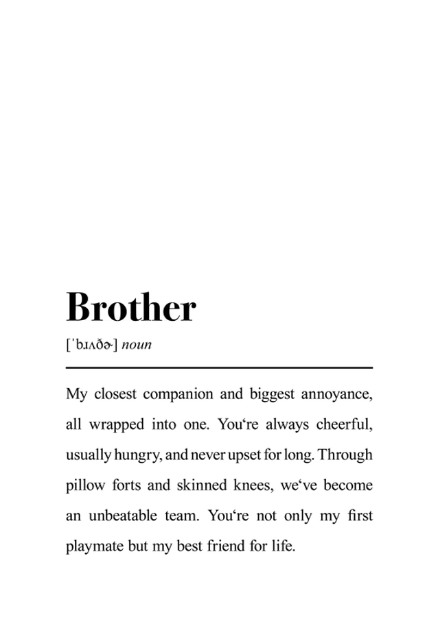 Brother Definiton Quote