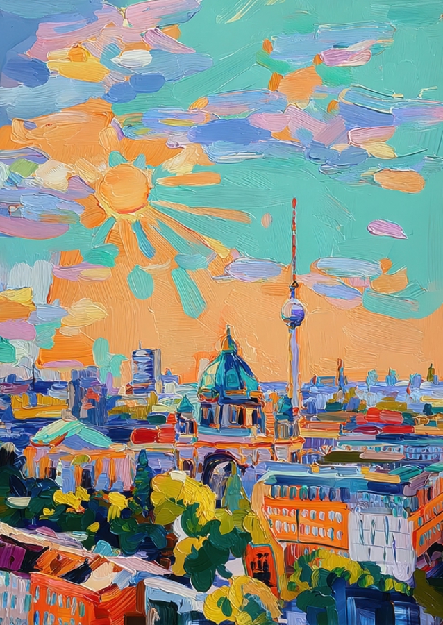 Berlin Skyline in Color