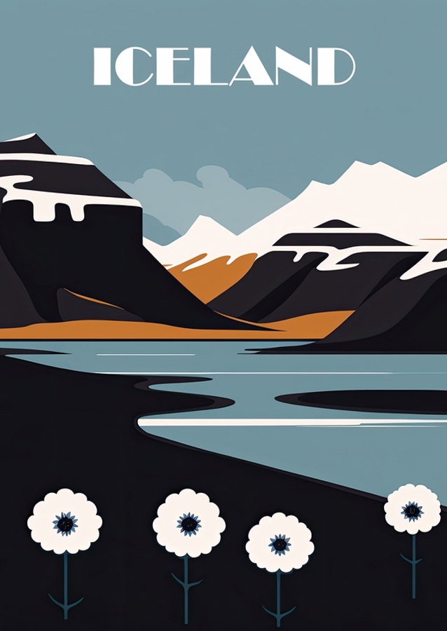 Island-rejseplakat