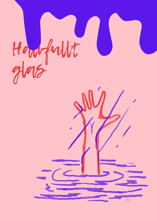 The ironic of half empty glas