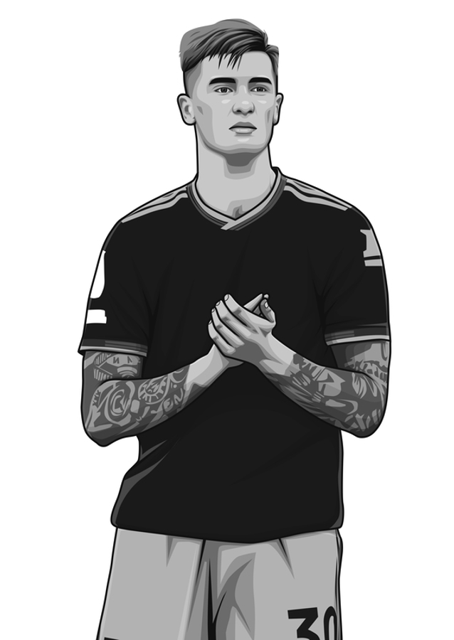 Benjamin Šeško Černobílá verze