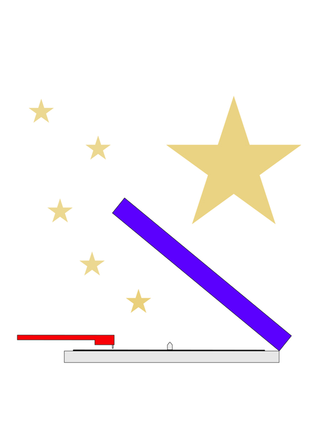 Record player and stars