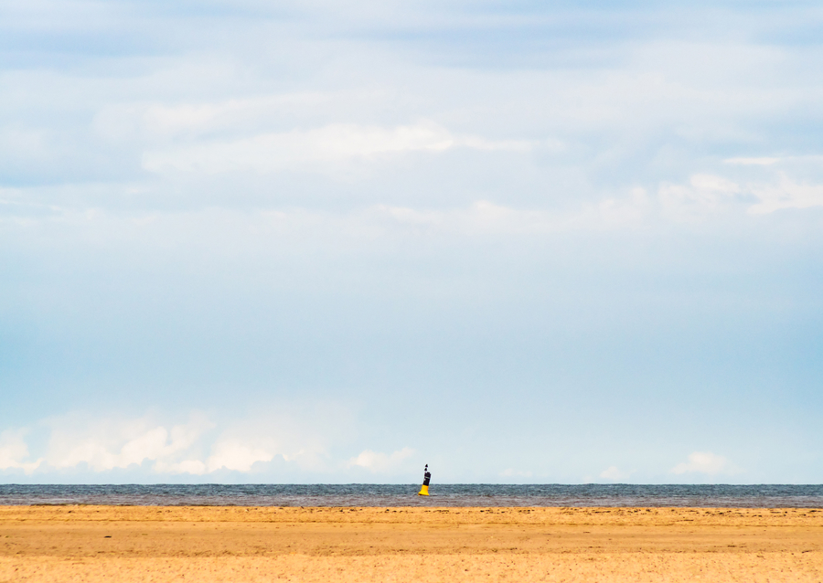 Solitude by the Shore: A Moment of Reflection