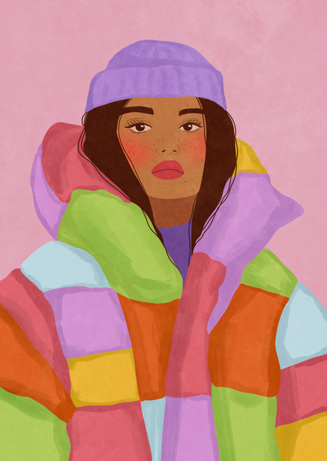 Femme fraîche de l’hiver