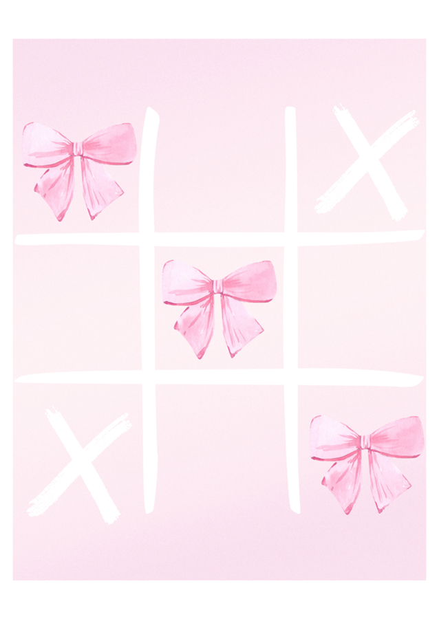 Chic Tic-Tac-Toe: En legende Pink Bow Edition