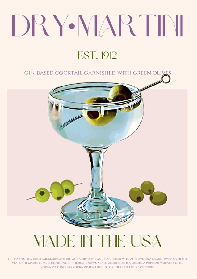 Klassische Eleganz: Der zeitlose Dry Martini