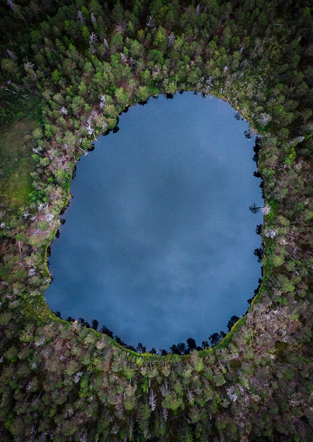 Lake in the middle