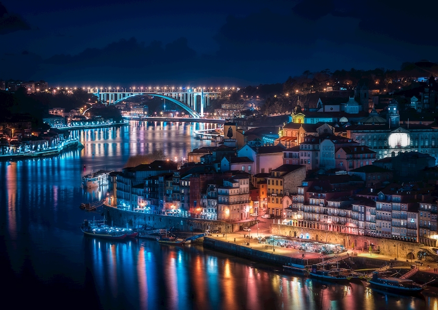 Die beleuchtete Stadt