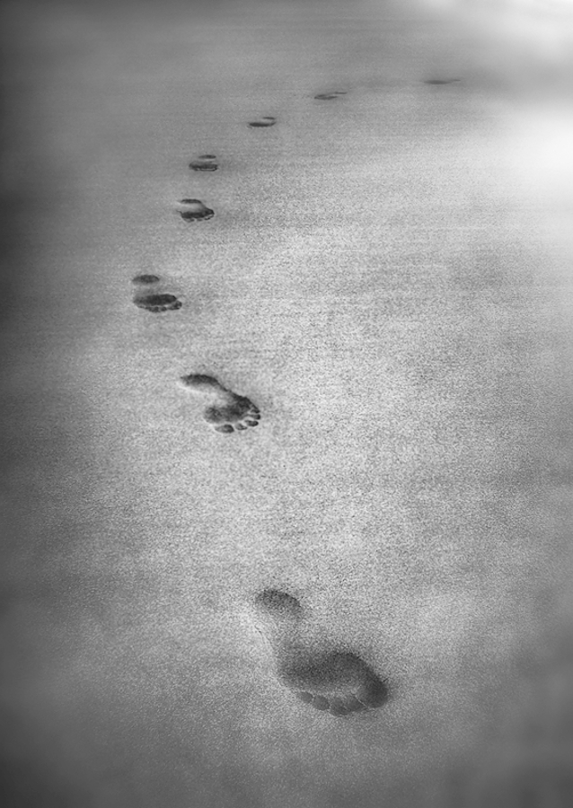 Ślady w piasku