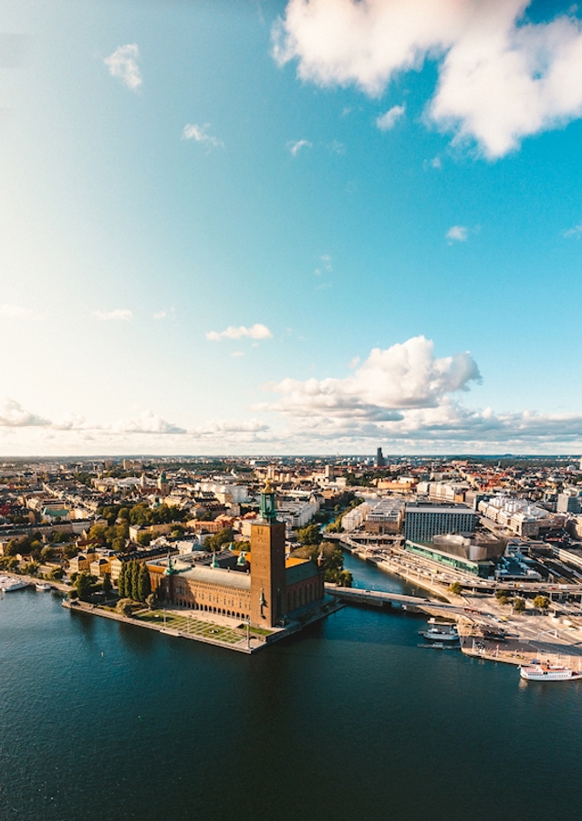 Stadshuset från övan