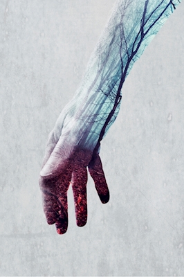 Poster: Dobbelt eksponering for hænder