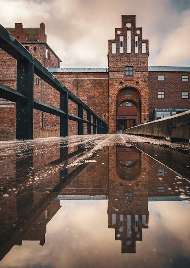 Refleksion over Malmøhus Slot