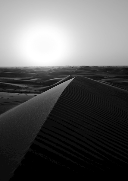 Poster: Dubai-ørkenen - Simon Walles