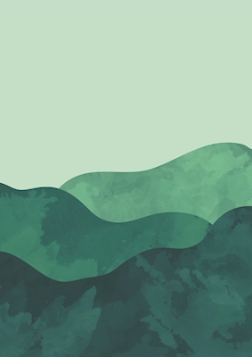 Poster: Wzgórza (lewy)