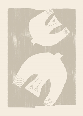 Poster: Deux oiseaux
