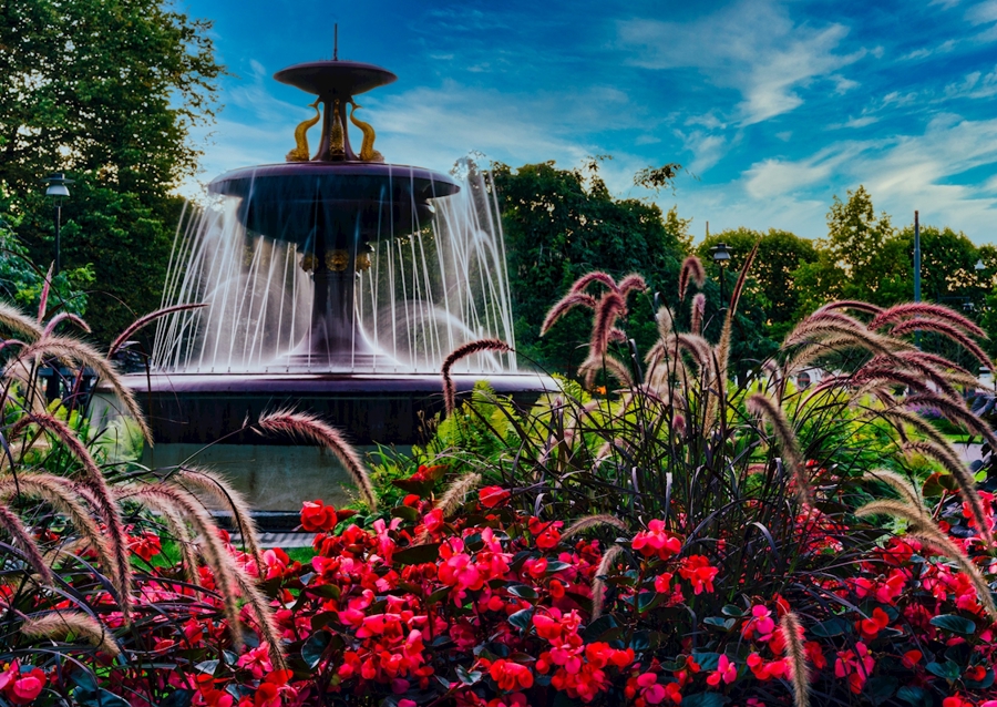 Fontän i Park 