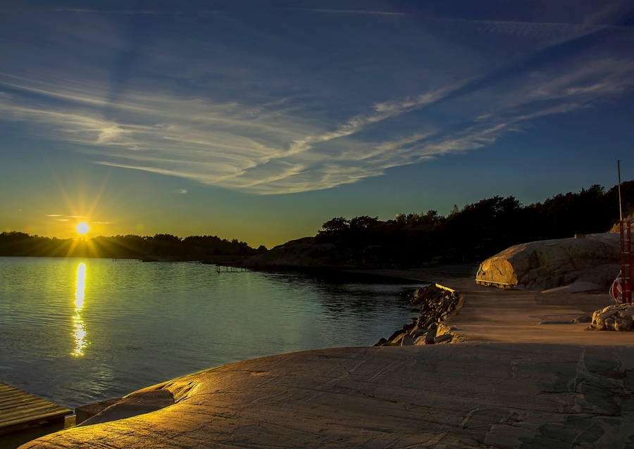 Coucher de soleil Näset