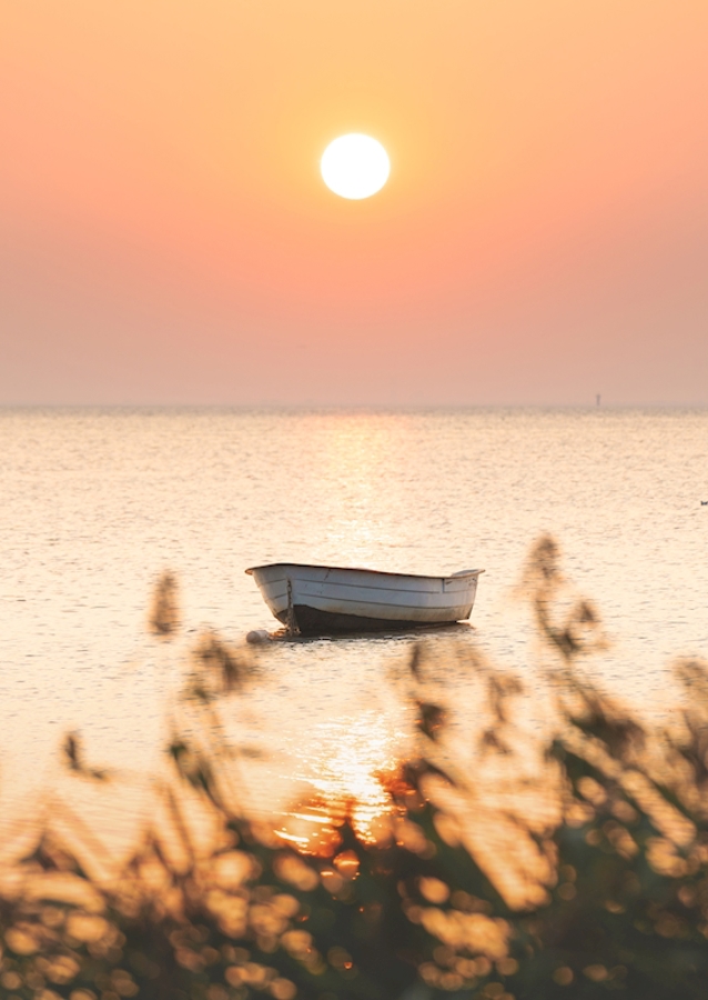 Malmö - Sonnenuntergang über dem Meer