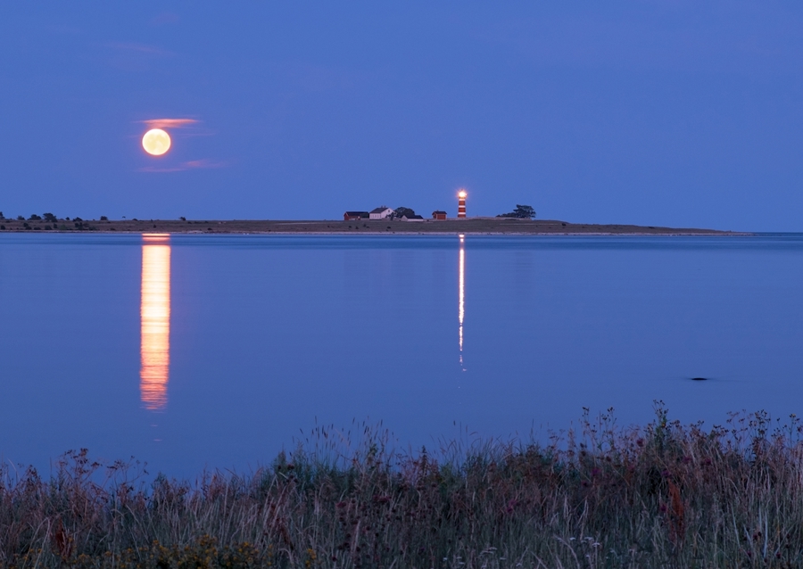 Närsholmen v měsíčním světle