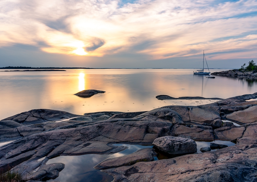 Sonnenuntergang im Archipel