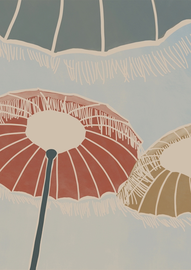 On the Beach - Umbrellas