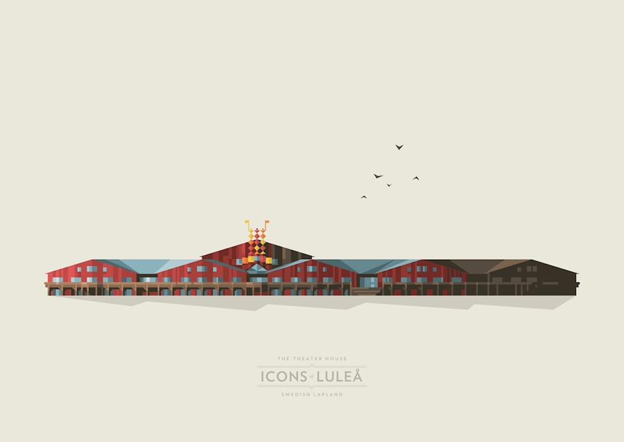 The theater house in Luleå