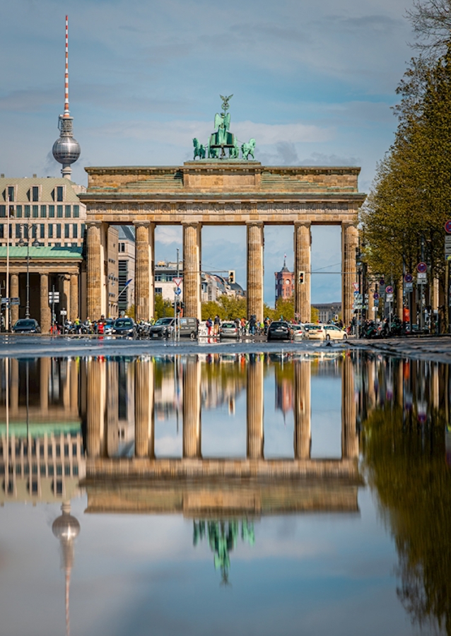 Brandenburger Tor Spiegelung