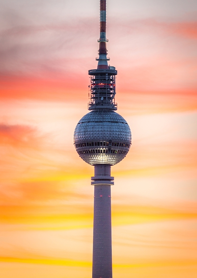 Sonnenuntergang am Fernsehturm