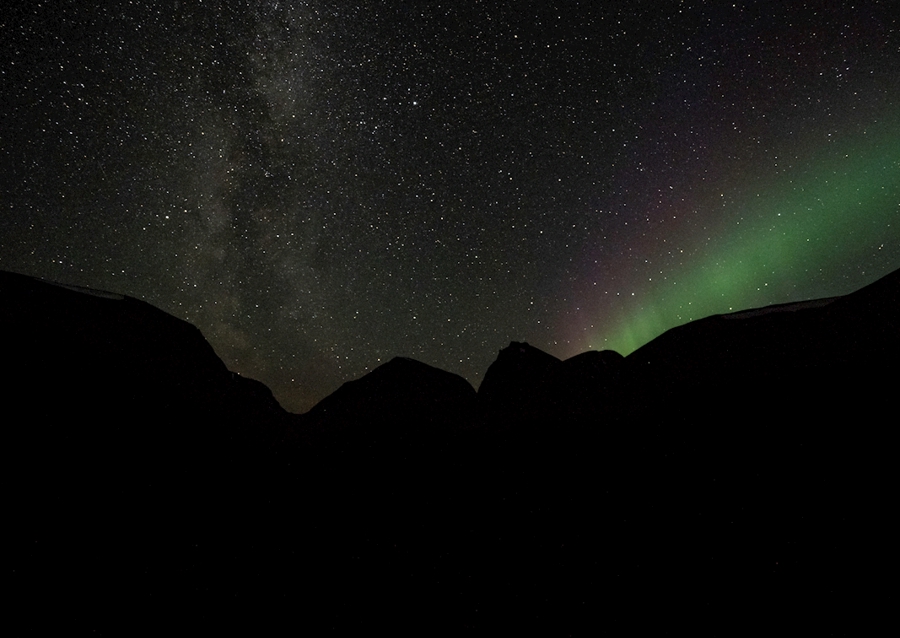 Natt vid Kebnekaise