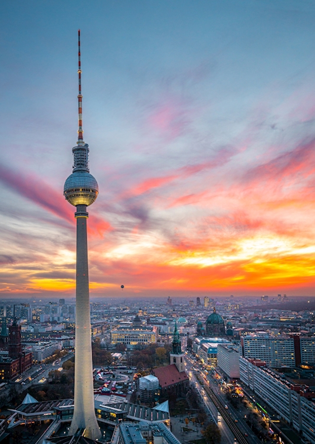 Sonnenuntergang über Berlin