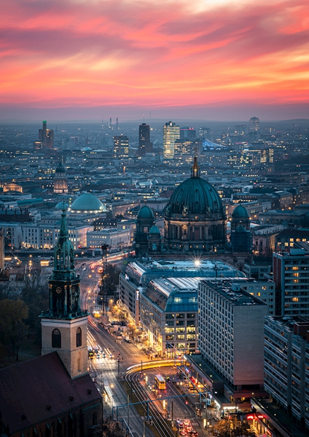 Sonnenuntergang über Berlin 2