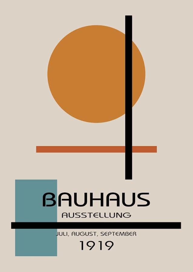 Plakát k výstavě Bauhaus