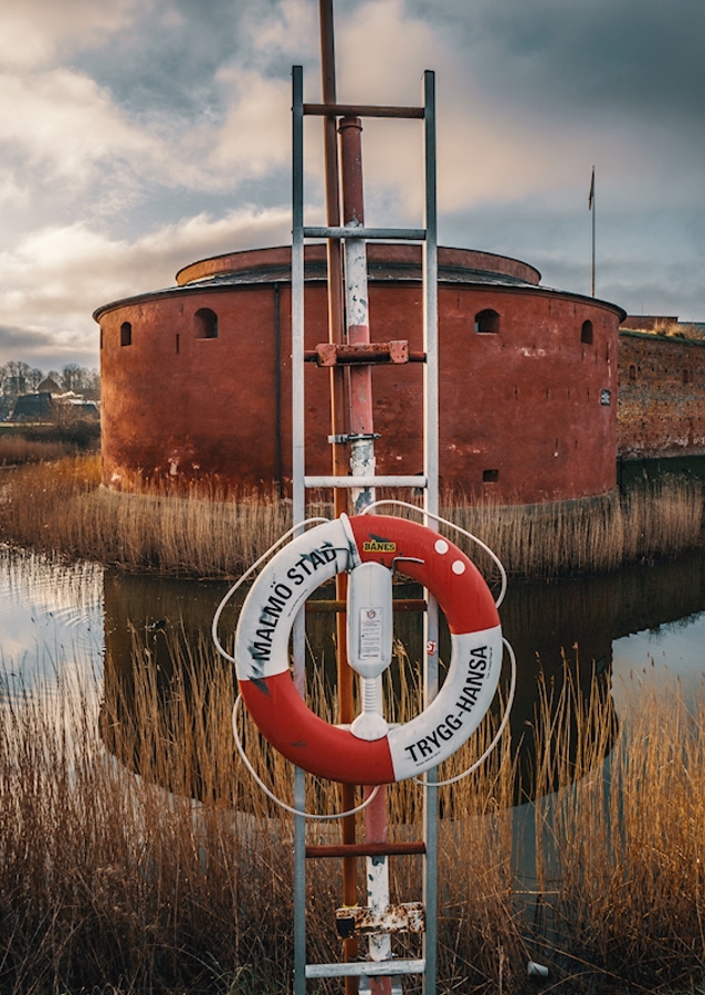 Redningskrans på Malmøhus Slot