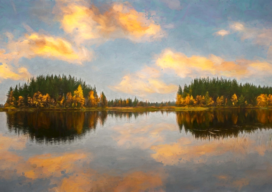 Høstfarge på Svegsjön