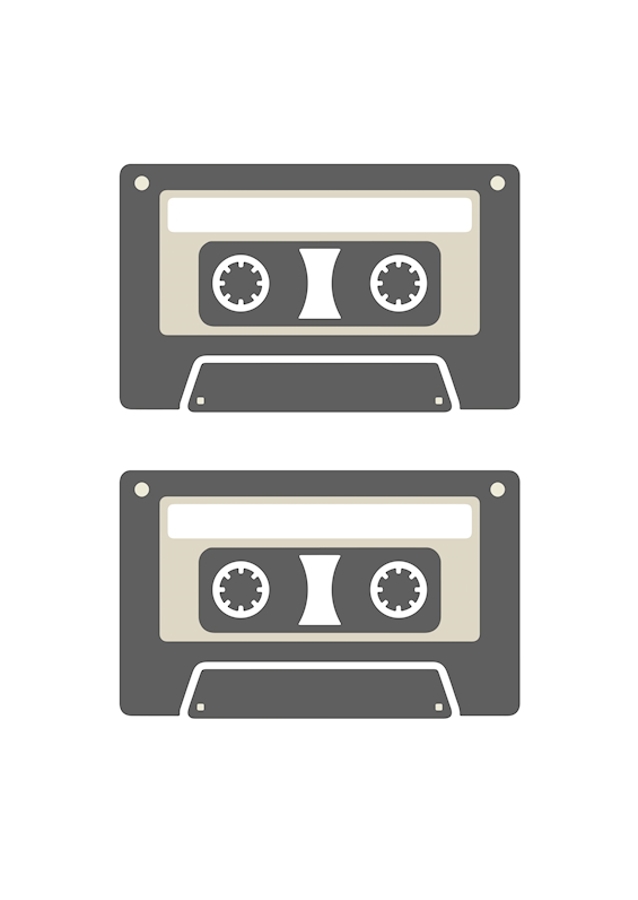 Retro Kasettband Moderne - W