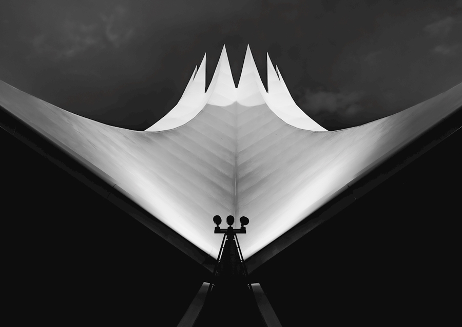 Schwarz-weiß Architektur