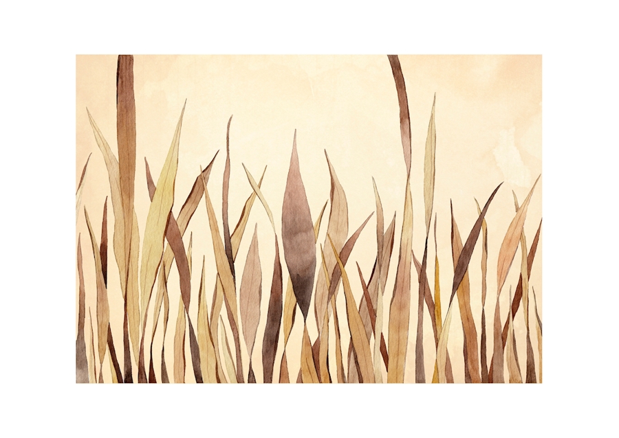 Bruin Boho Aquarel Riet