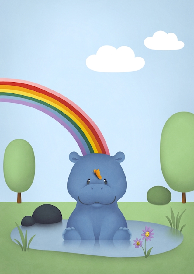 Piccola savana: ippopotamo