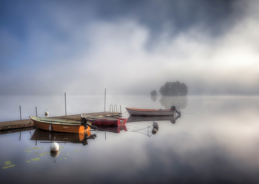 Morgendis over Grycken-søen
